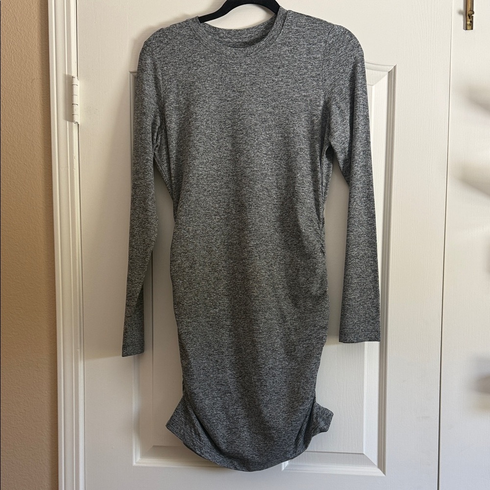 Vuori Grey Long Sleeve Bodycon Dress -l